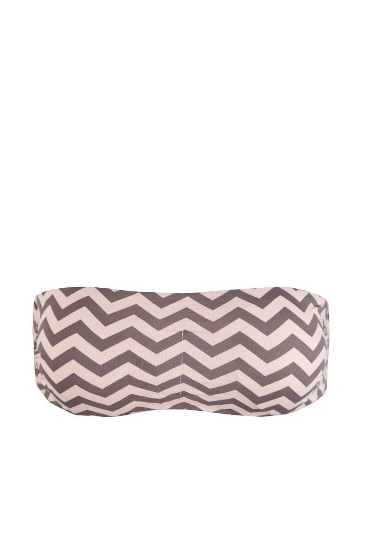 Reversible Top in Pink & Gray Print