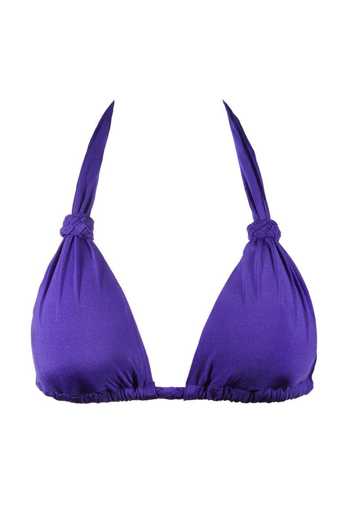 Braided Halter Top in Purple