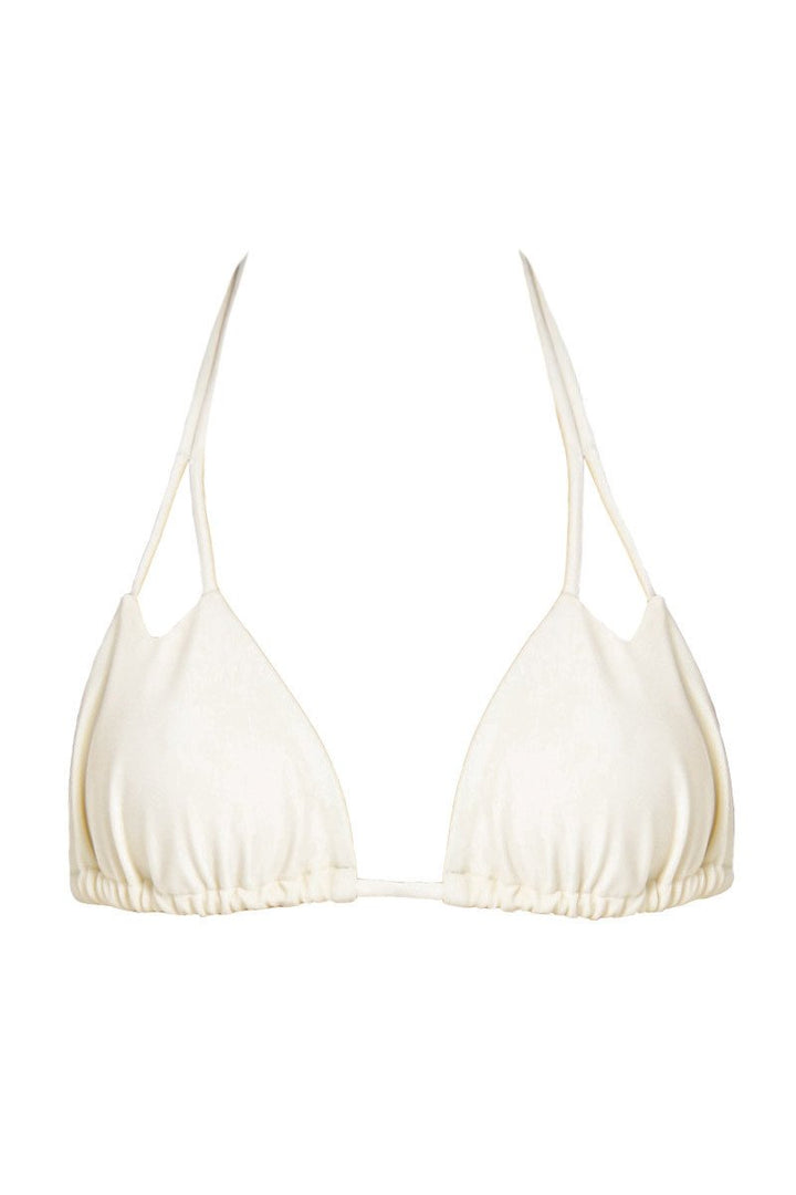 Shotgun Bikini Top in Cream