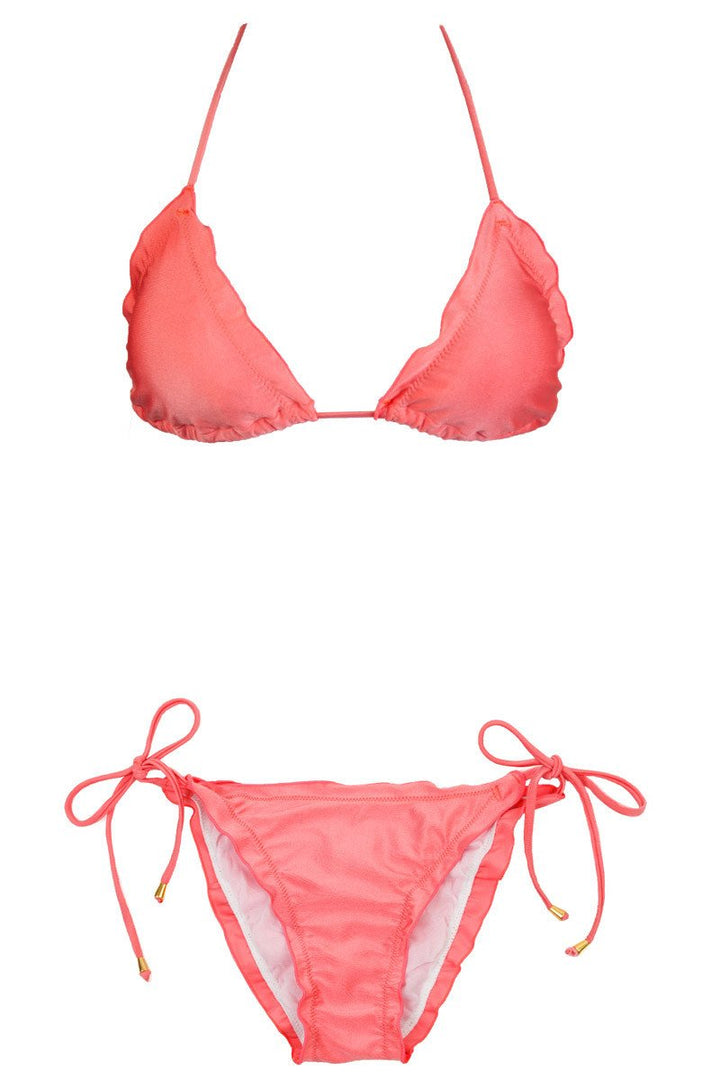 Ruffel Set in Peach