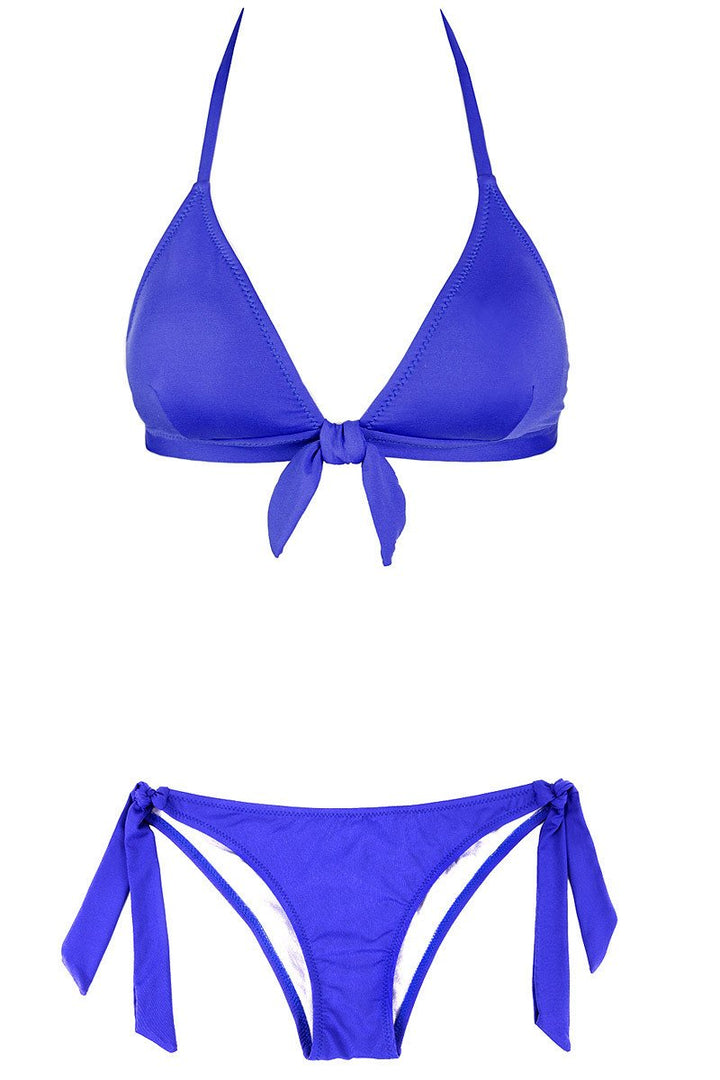Tie Side Bottom in Blue