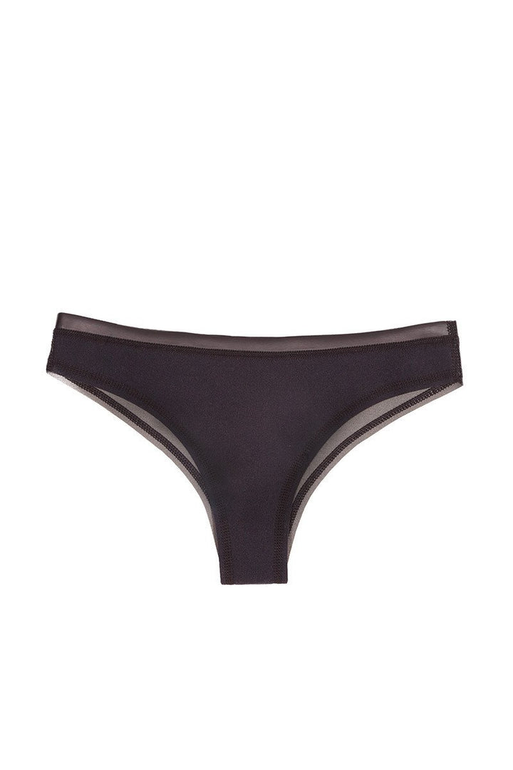 A.T.G. Swimwear Neoprene Bikini Bottom in Black