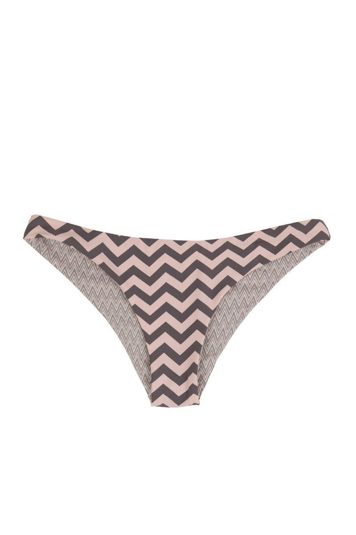 Bandeau Set Reversible Pink & Gray Print