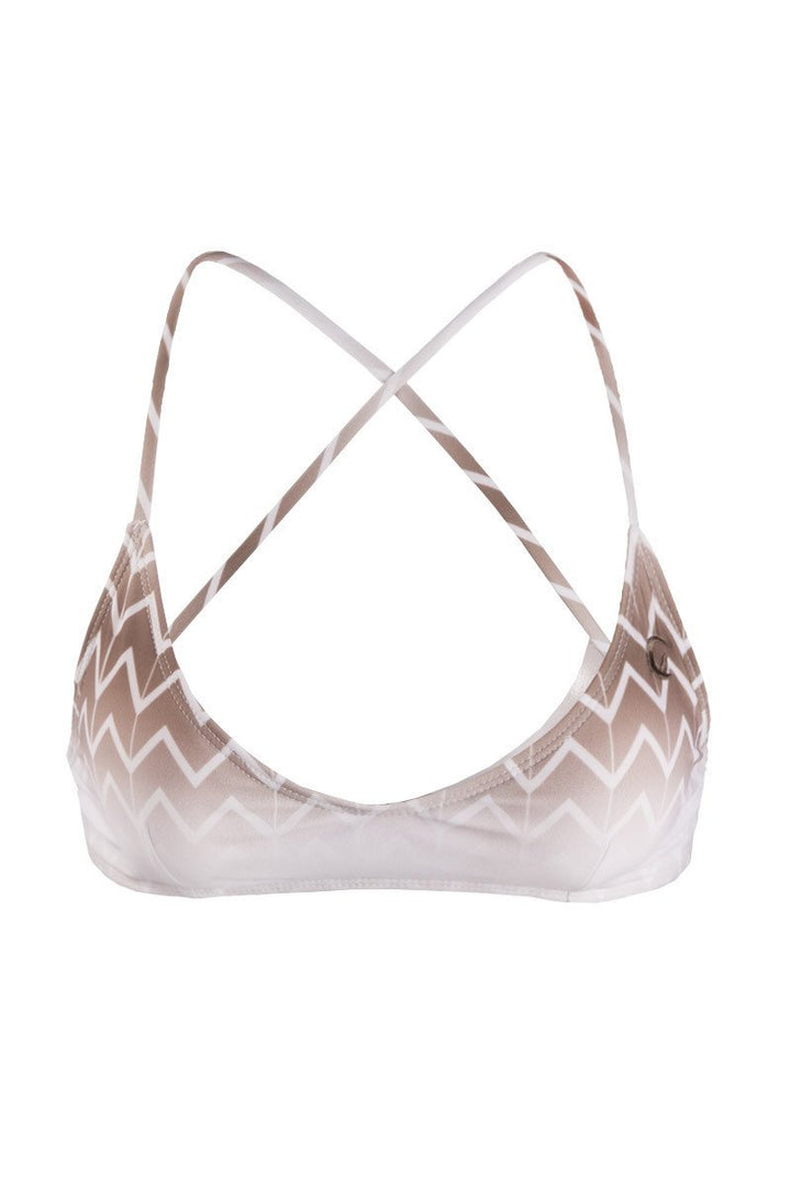 Kovey Swimwear Swell Bikini Top in Driftwood
