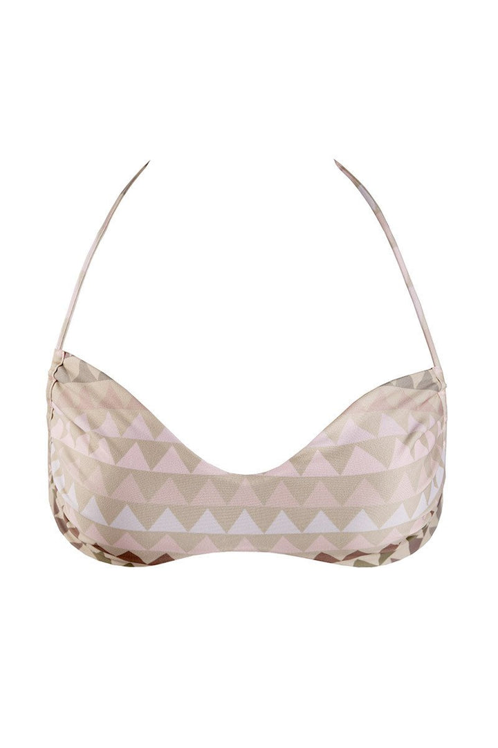 Kovey Swimwear Drifter Bikini Top in Reversible Wet Sand