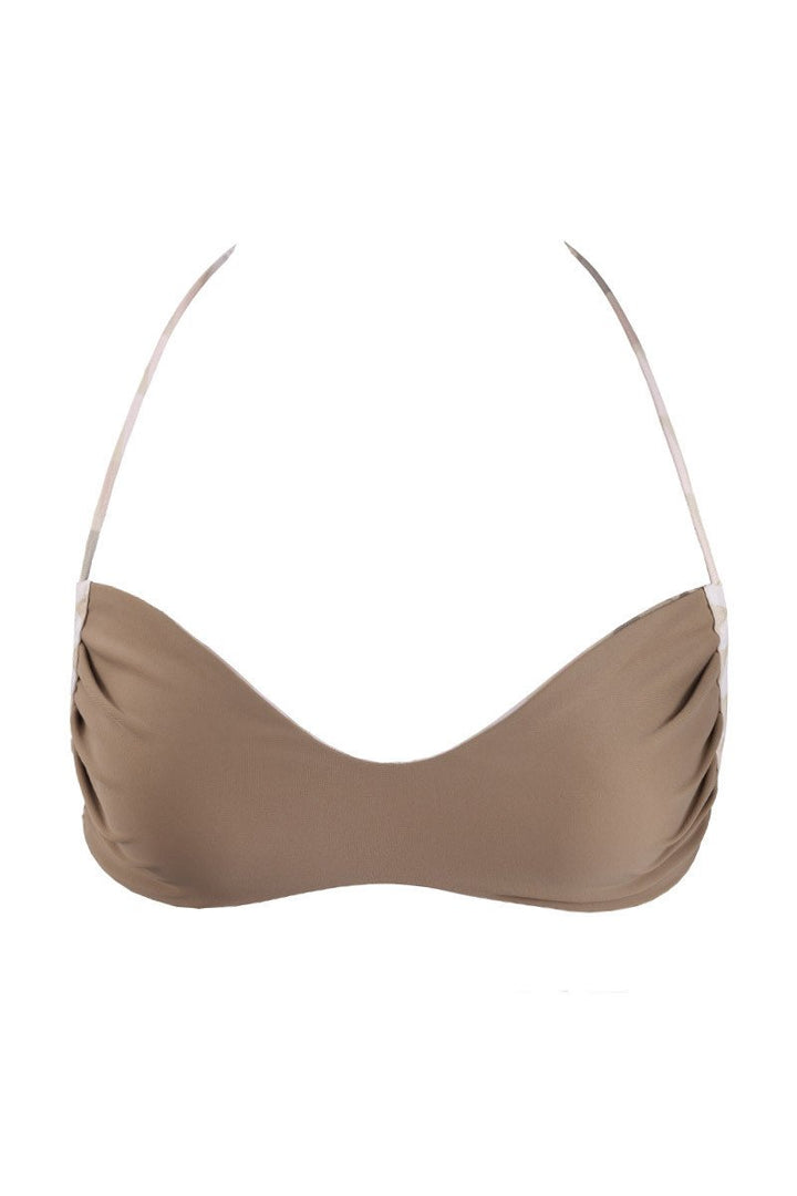Kovey Swimwear Drifter Bikini Top in Reversible Wet Sand