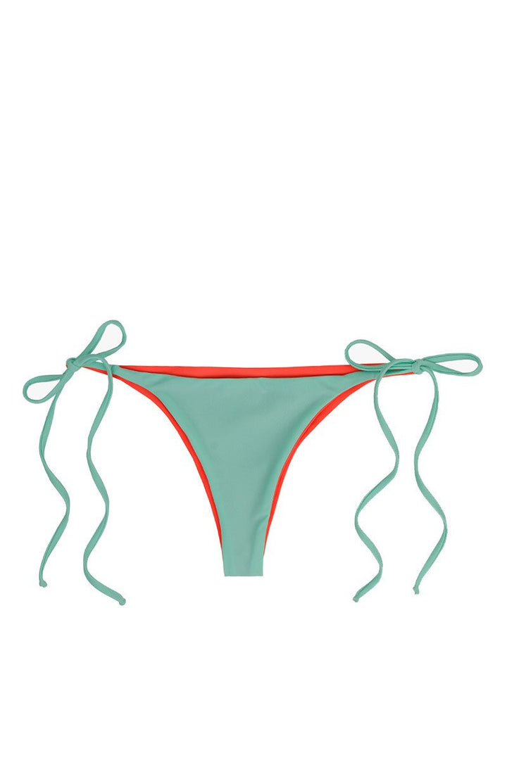 Kovey Swimwear Floater Bikini Bottom in Reversible Mint & Coral