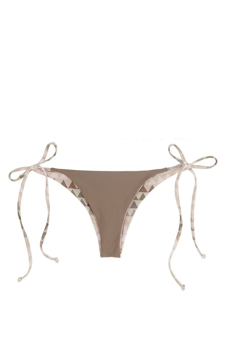 Kovey Swimwear Floater Bottom in Reversible Wet Sand Swimwear Bikini