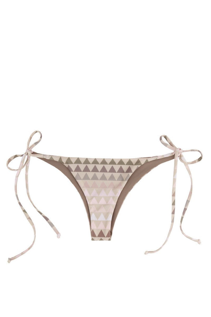 Kovey Swimwear Floater Bottom in Reversible Wet Sand Swimwear Bikini