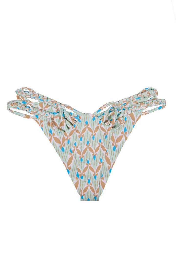 Mary Jane Classic Bottom in Blue Print