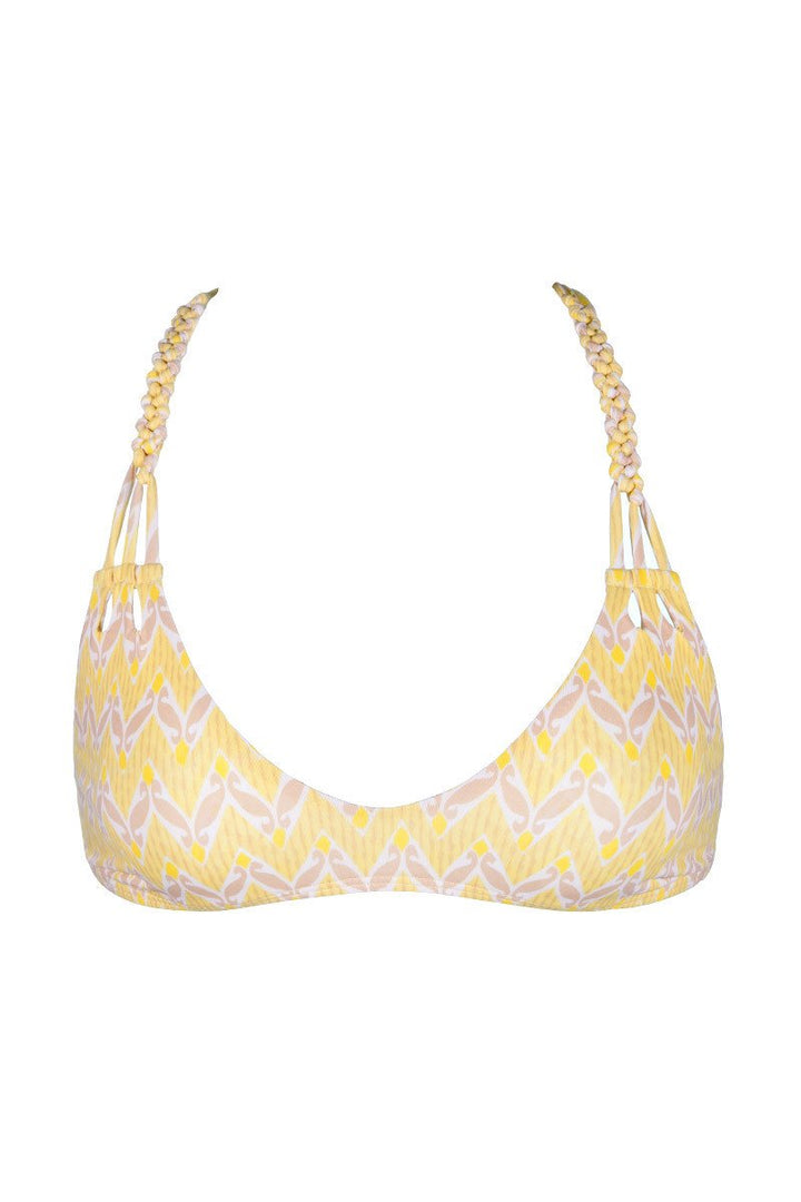 Luna Top in Yellow Print