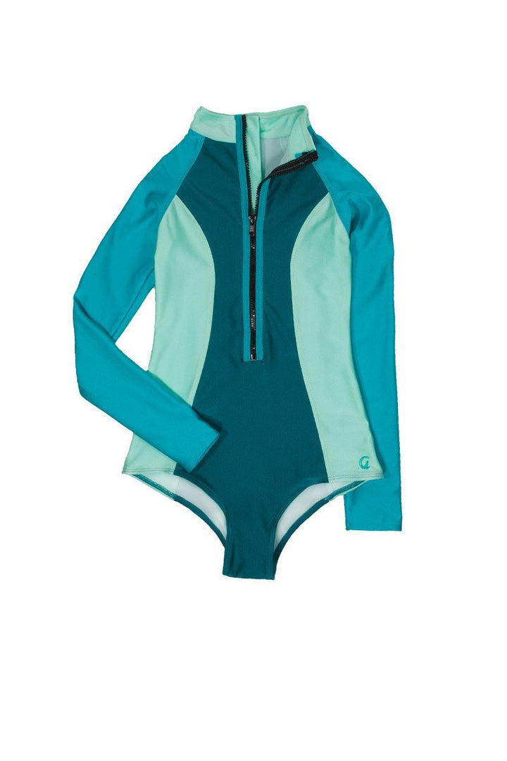 The Surf Suit in Ivy, Sea Foam & Marine