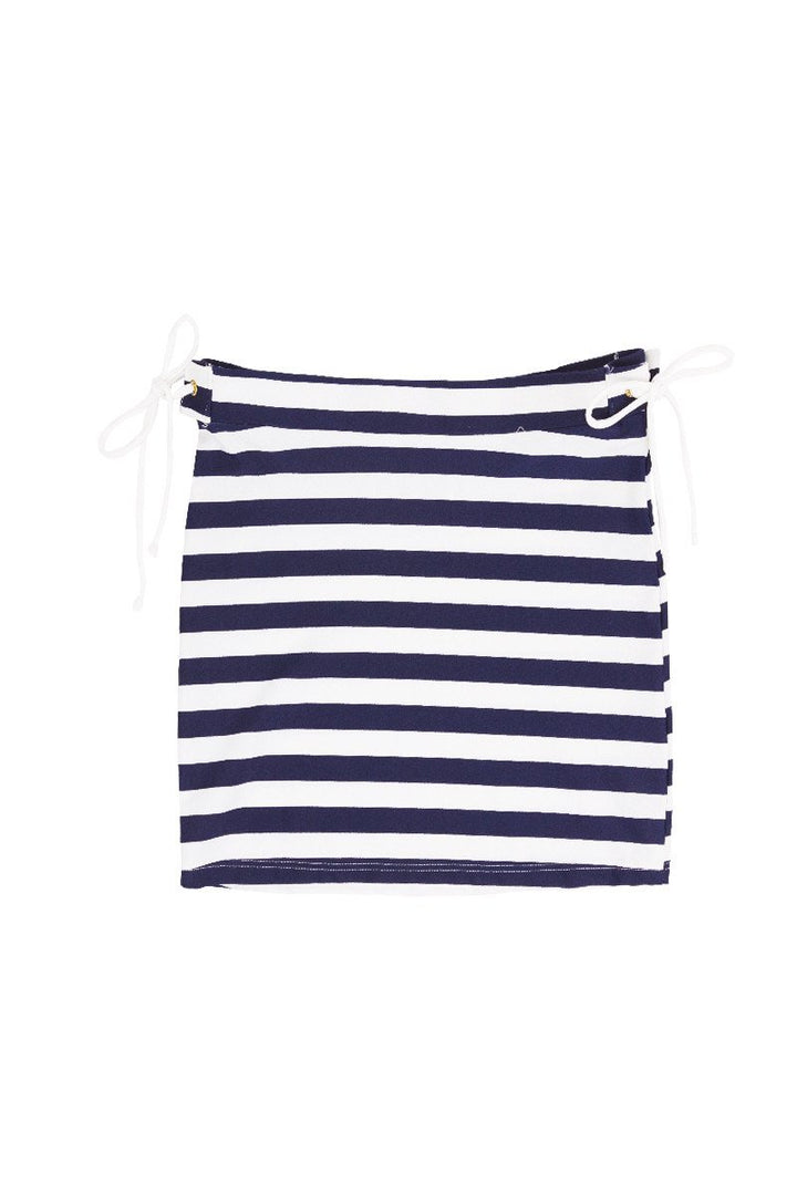 Nautical Bottom in Navy & White Stripes