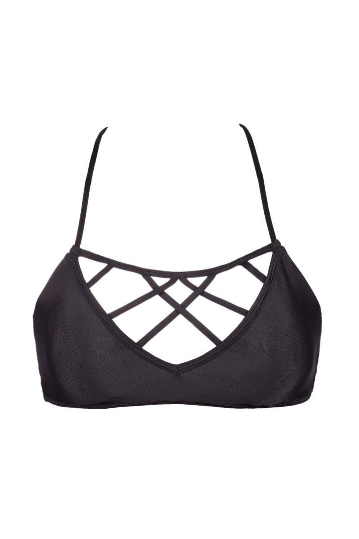Issa De' Mar Swimwear Hina Bikini Top in Black