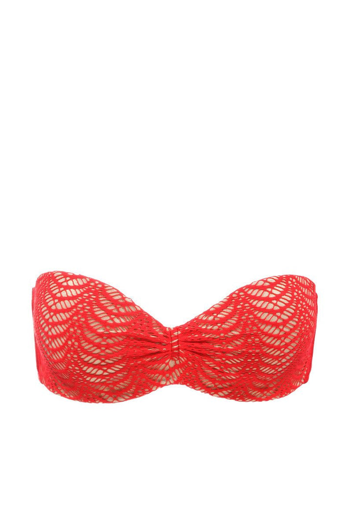 Ruched Underwire Bandeau Top