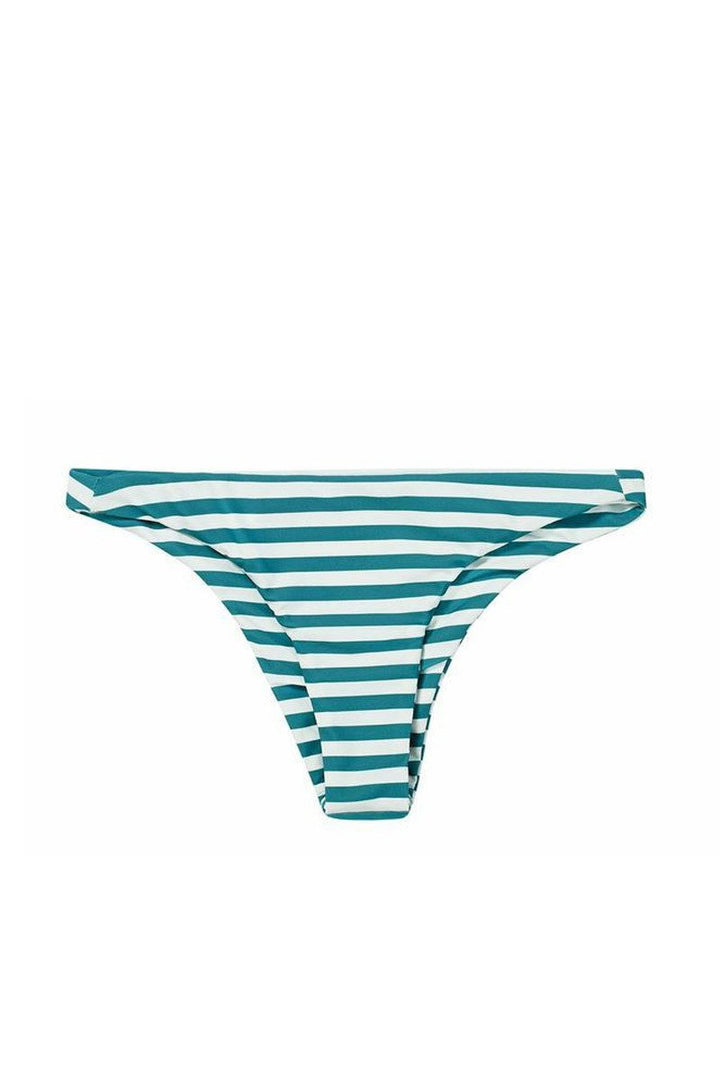 Caribbean Swell Lines, Blue, Teal, White