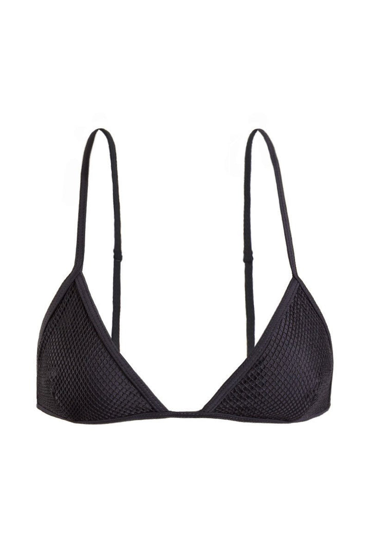 Beach Riot Swimwear Oye Bikini Top in Black