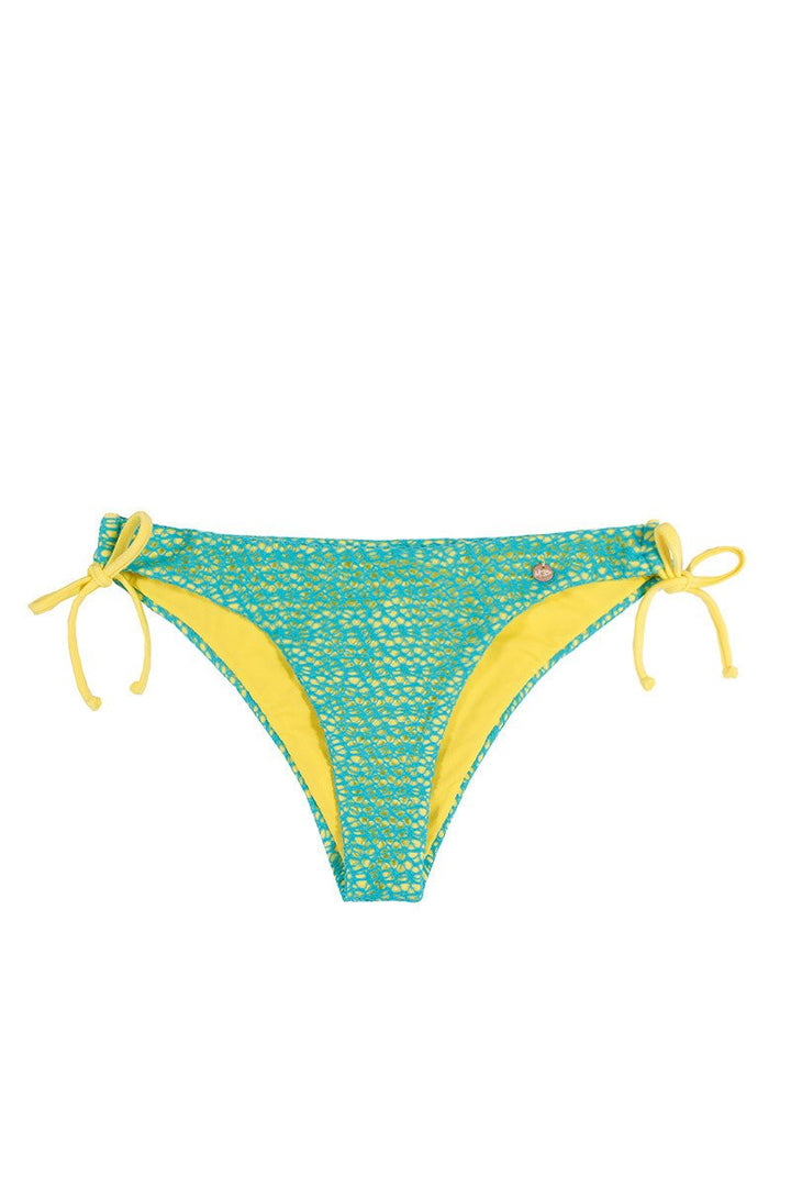 Arthor Bottom in Aqua & Yellow