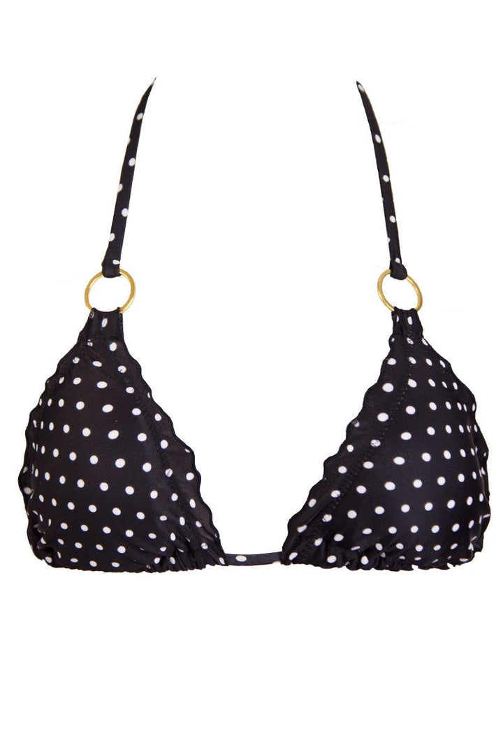 Polka Dot Top in Black & White