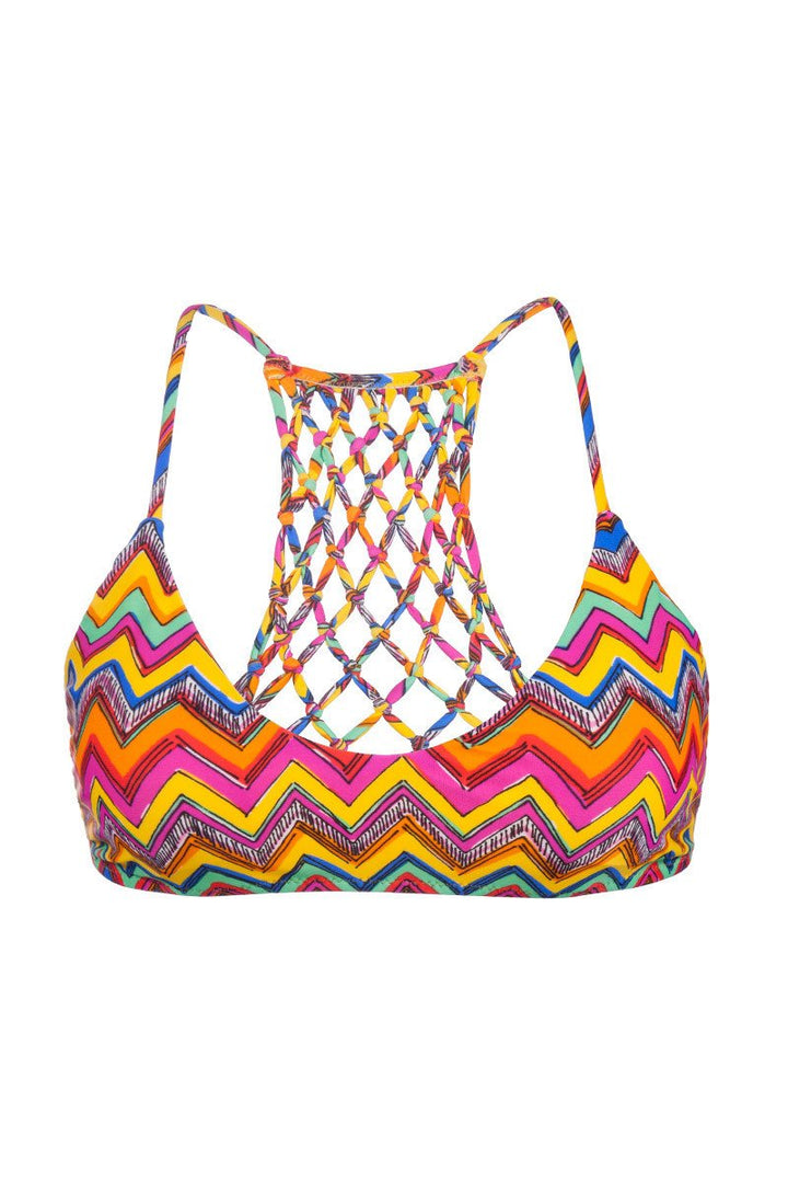 Macrame Bra Top in Zigzag Shores