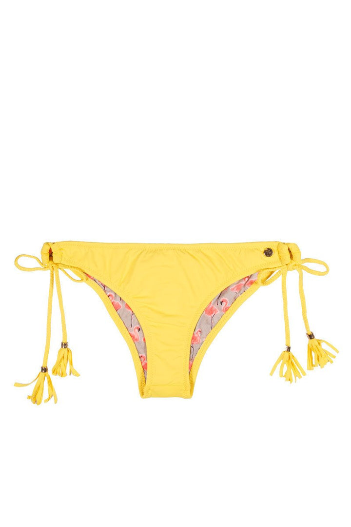 Kauai Kini Tie Side Bottom in Yellow