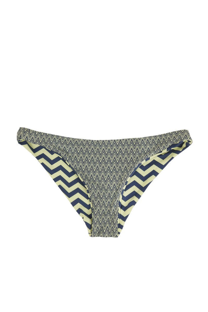 Reversible Bottom in Yellow & Gray Print