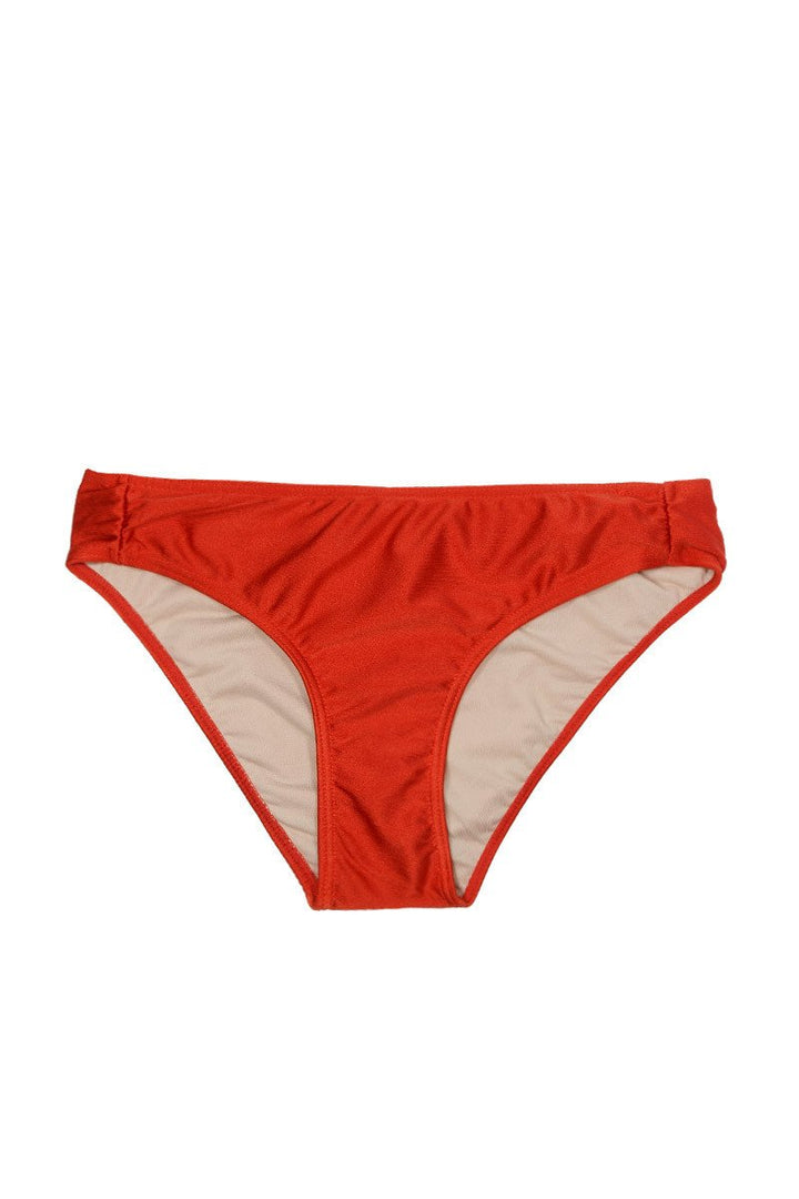 Pucker Back Bottom in Burnt Orange