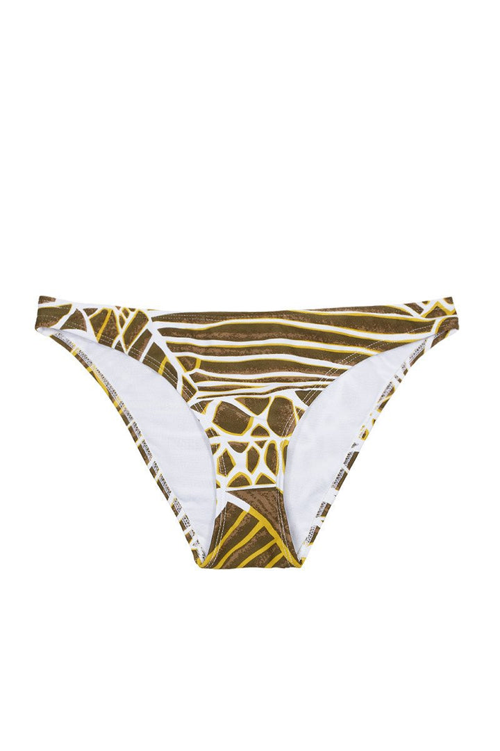 Flat Bottom in Green Print