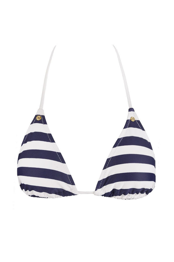 Nautical Top in Navy & White Stripes