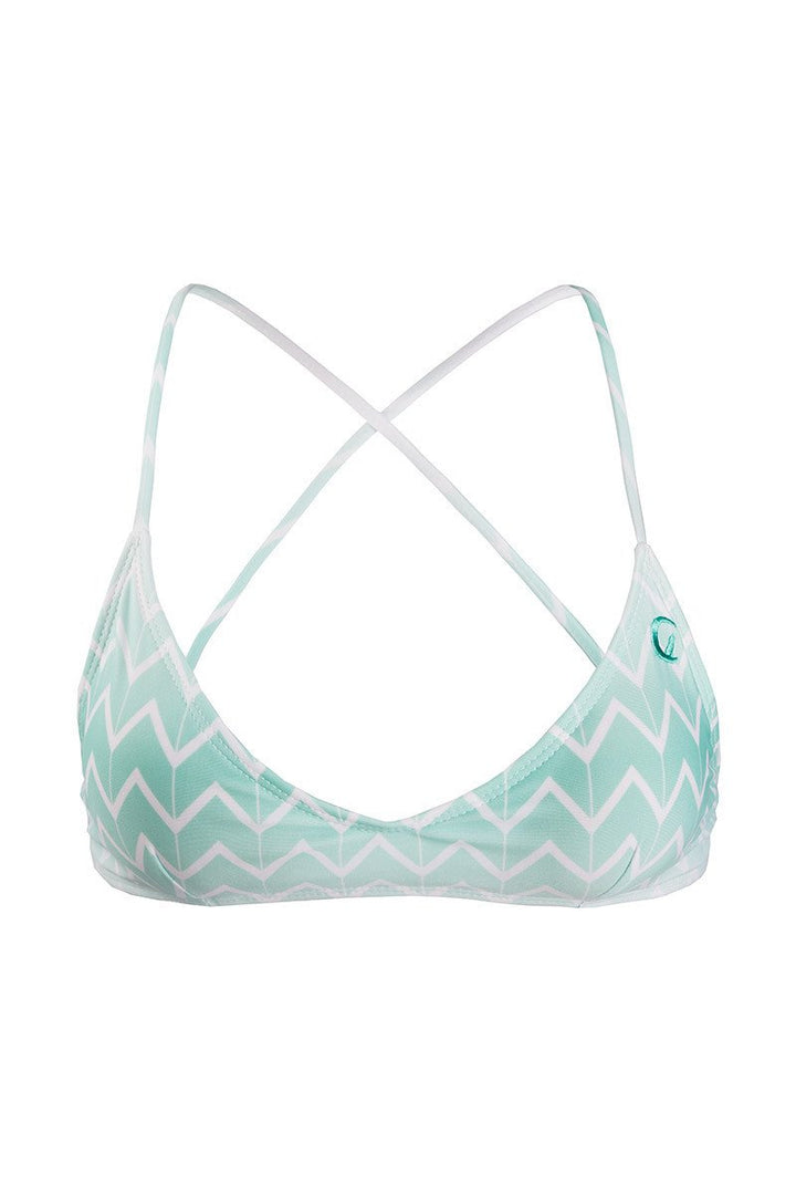 Kovey Swimwear Swell Bikini Top in Currents