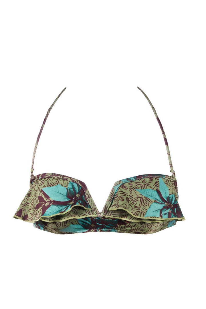 Tallow Swimwear Mudhoney Bandeau Bikini Top in Turquoise