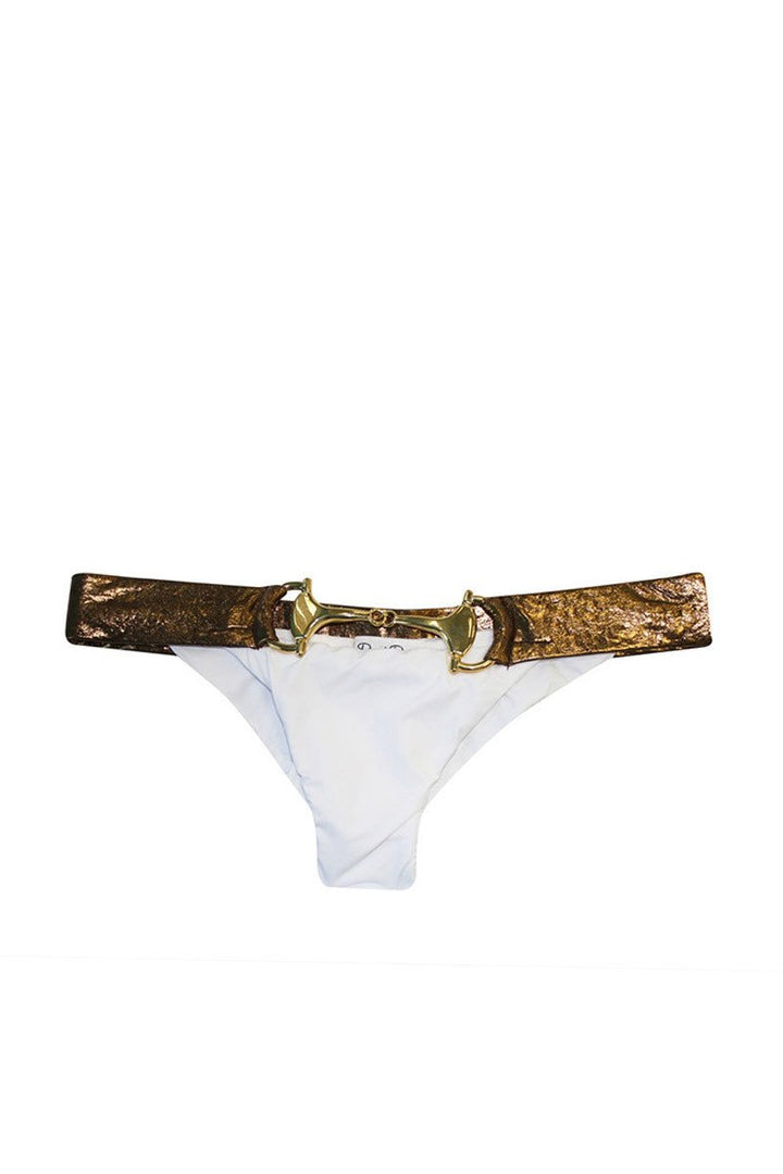 Beach Bunny Swimwear Unbridled Bikini Bottom in White