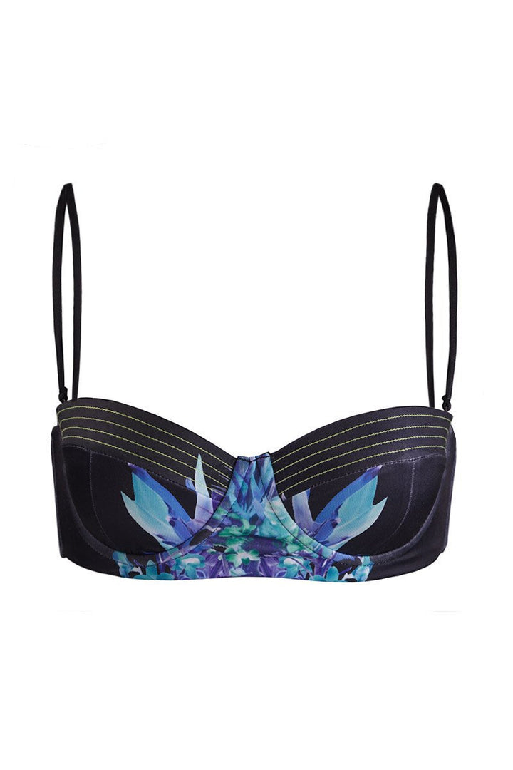 Tallow Swimwear Livid Bustier Bikini Top in Livid